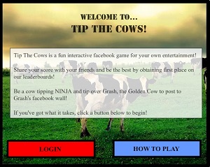 Tip The Cows main menu screenshot