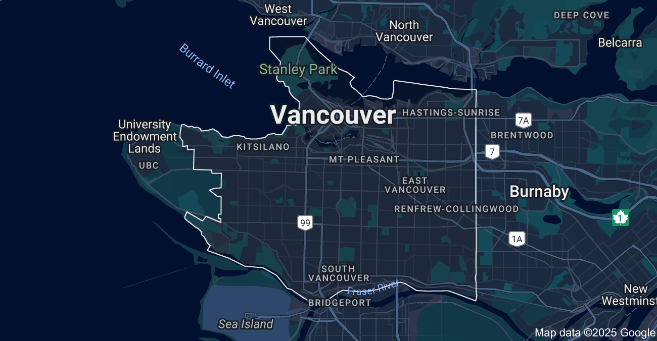 Vancouver on Google Maps